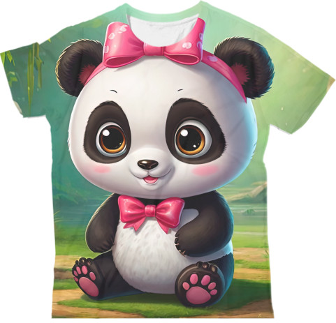 Man's T-shirt 3D - Cute panda - Mfest