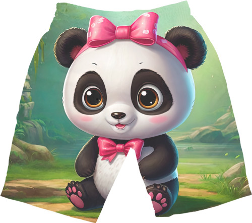 Kids' Shorts 3D - Cute panda - Mfest