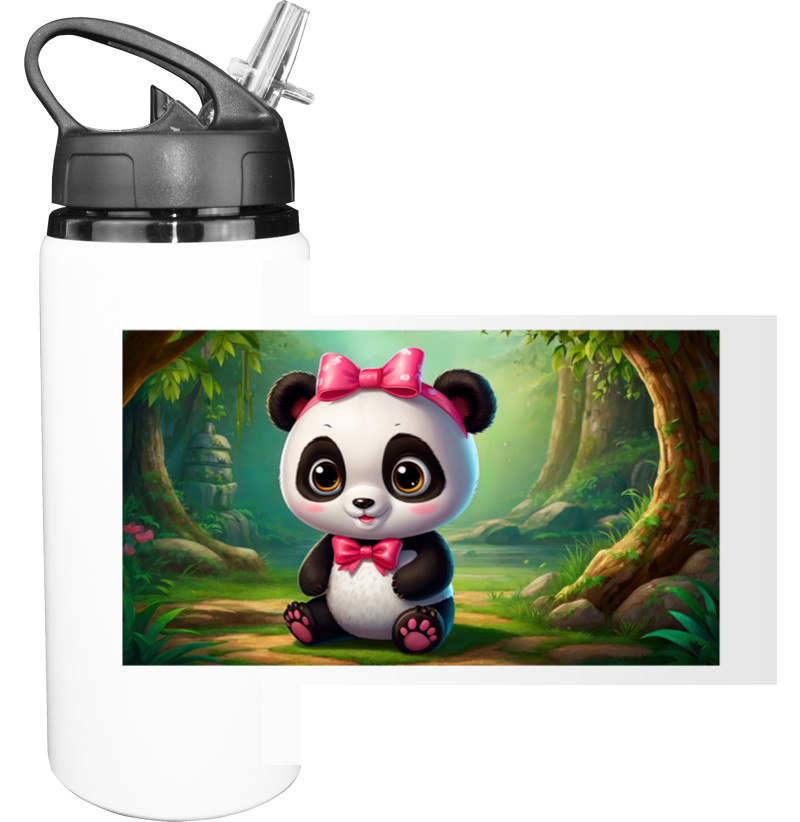 Sport Water Bottle - Cute panda - Mfest