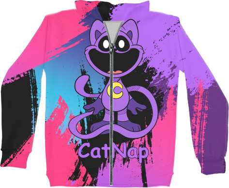 Unisex Zip-through Hoodie 3D - CatNap - Mfest