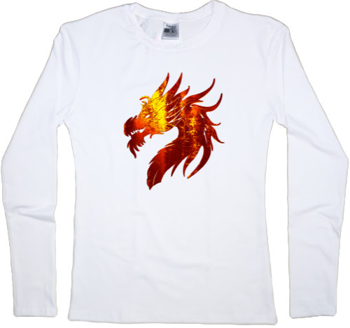 Women's Longsleeve Shirt - Fire Dragon  - Mfest