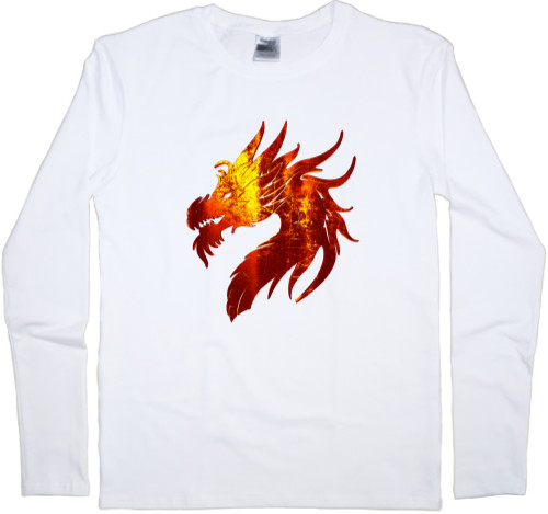 Kids' Longsleeve Shirt - Fire Dragon  - Mfest