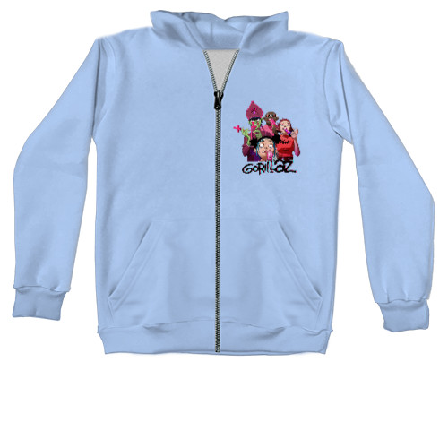 Kids' Zip-through Hoodie - New Gorillaz - Mfest