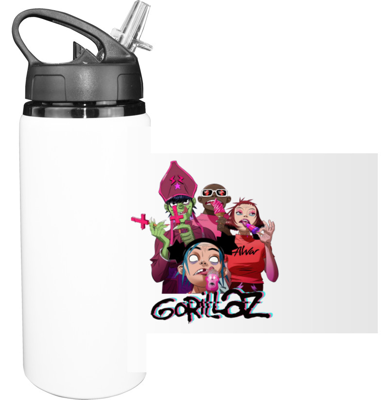 Sport Water Bottle - New Gorillaz - Mfest