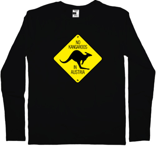 Kids' Longsleeve Shirt - No kangaroos in Austria - Mfest