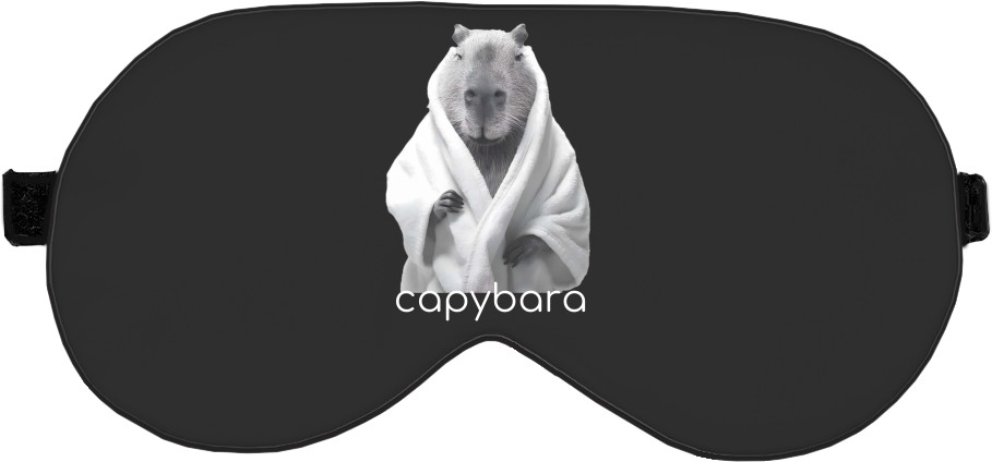 Sleep Mask 3D - Capybara in a robe - Mfest