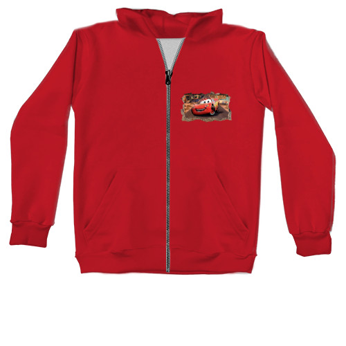 Kids' Zip-through Hoodie - Cars - Mfest