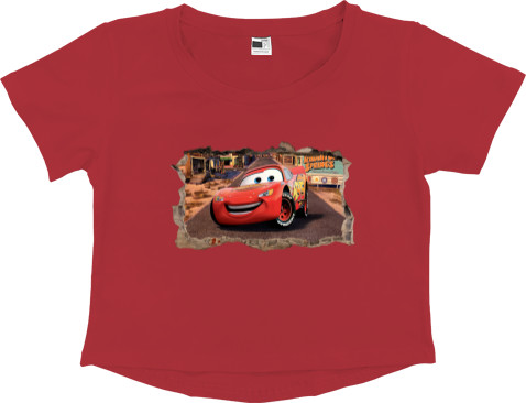 Women's Cropped Premium T-Shirt - Cars - Mfest