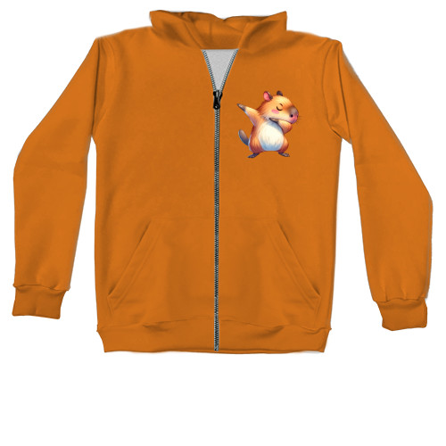 Unisex Zip-through Hoodie -  Capybara - Mfest