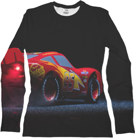 Women's Longsleeve Shirt 3D -  Lightning McQueen - Mfest