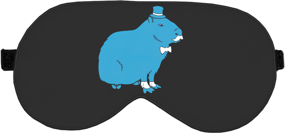 Sleep Mask 3D - Capybara gentleman - Mfest