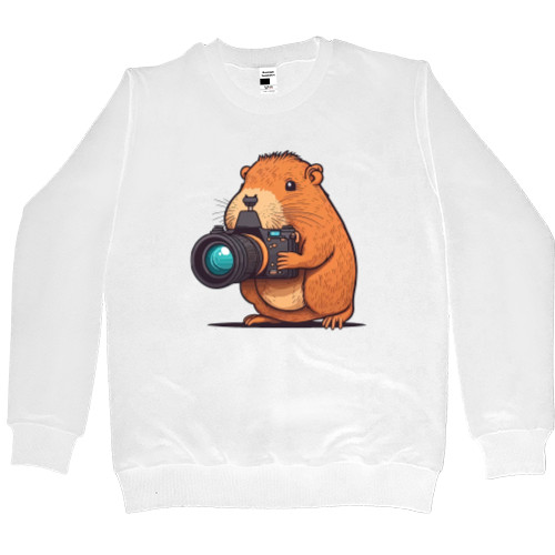 Capybara with a camera