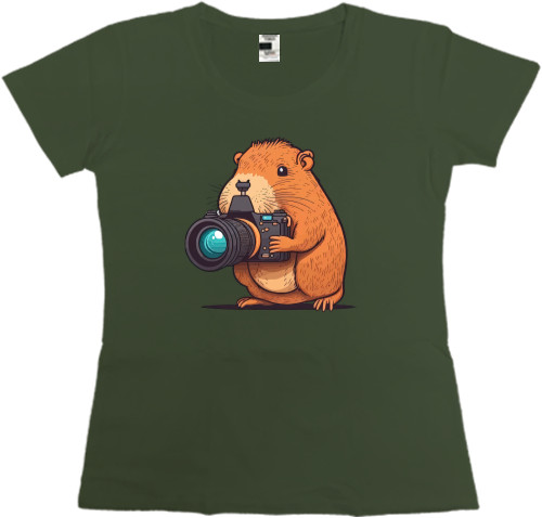 Capybara with a camera