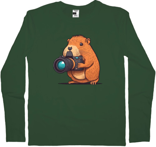 Capybara with a camera