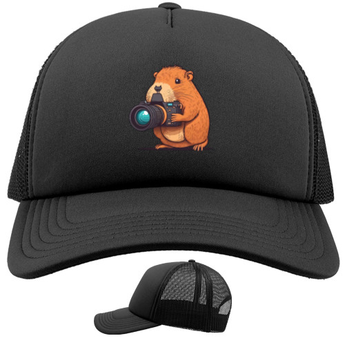 Trucker Cap - Capybara with a camera - Mfest