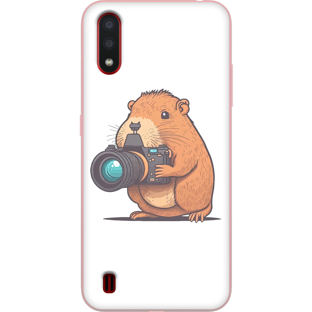 Чехол Samsung - Capybara with a camera - Mfest