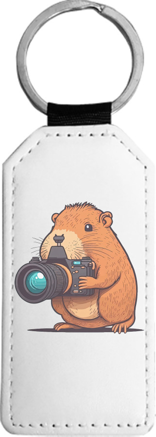 Capybara with a camera