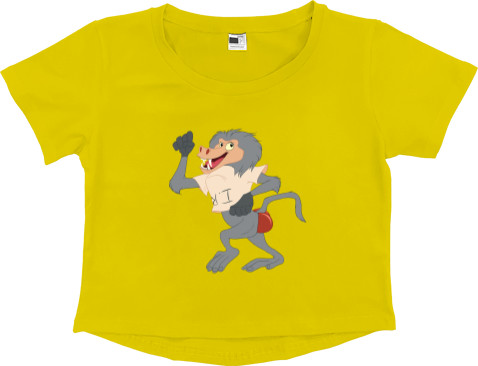 Women's Cropped Premium T-Shirt - I.R.Baboon - Mfest