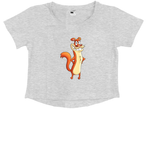 Kids' Premium Cropped T-Shirt - I.M. Weasel - Mfest