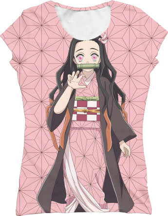 Women's T-Shirt 3D - NEZUKO 3 - Mfest