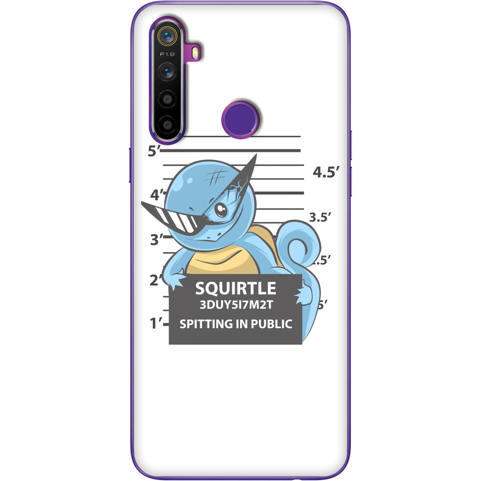 Чехол Realme - Pokemon Squirtle mugshot - Mfest