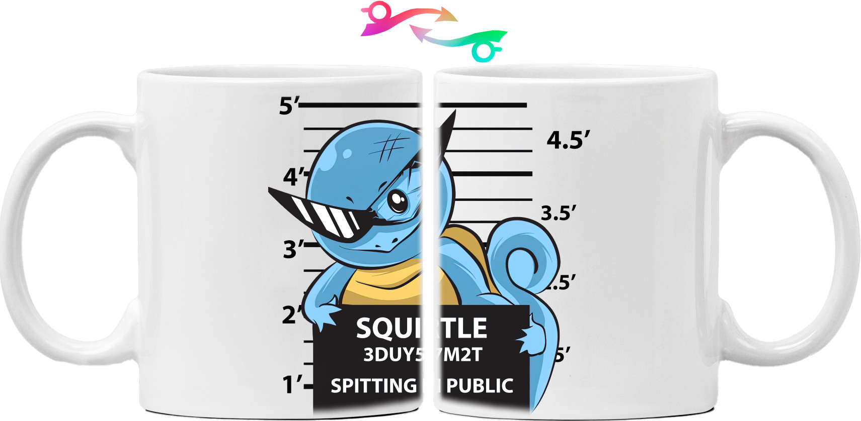 Pokemon Squirtle mugshot