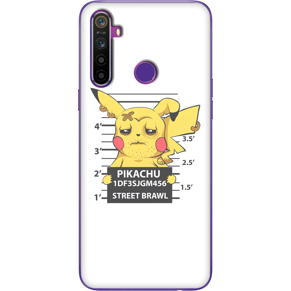 Чехол Realme - Tired Pikachu - Mfest