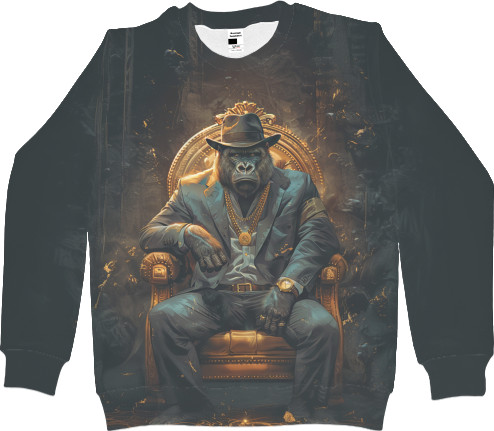 Men's Sweatshirt 3D -  Gorilla gangster - Mfest