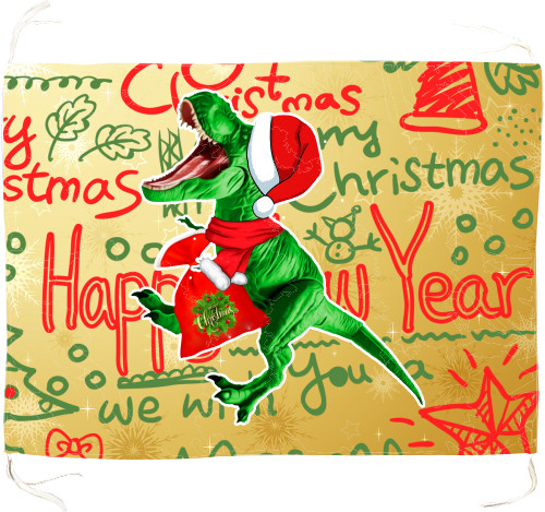 Flag - christmas dinosaur - Mfest