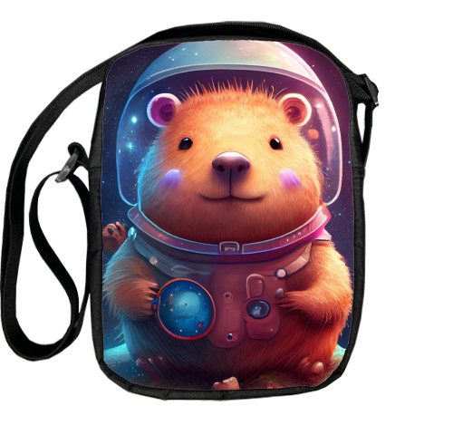 Сумка - месенджер 3D - Capybara astronaut - Mfest