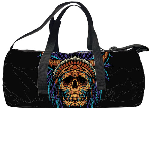 Sports bag 3D - indian skull - Mfest