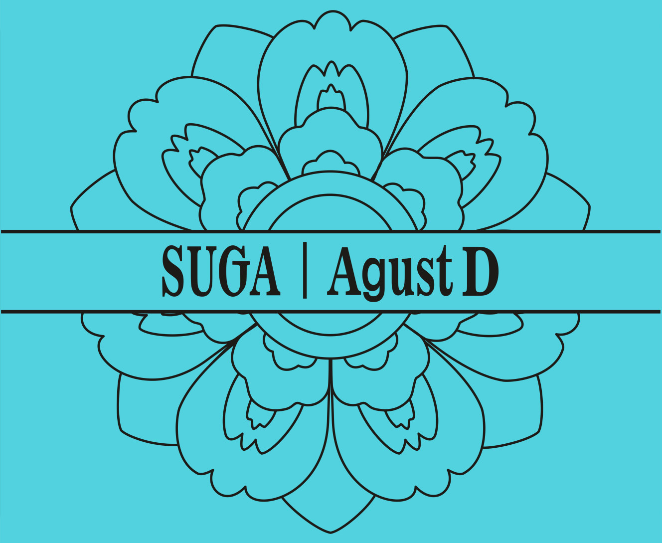 Mouse Pad - suga agust D - Mfest