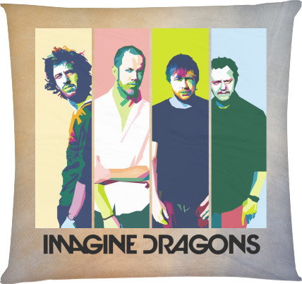 Подушка квадратная - Imagine Dragons - Mfest