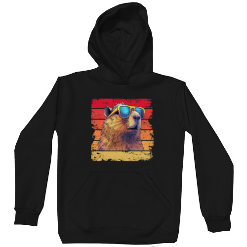 Kids' Premium Hoodie - Capybara with glasses - Mfest