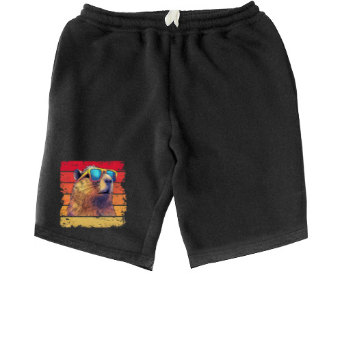 Kids' Shorts - Capybara with glasses - Mfest