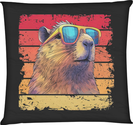 Capybara with glasses