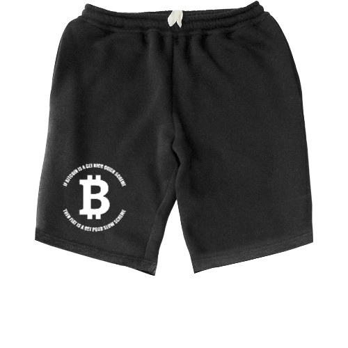 Kids' Shorts - Bitcoin get rich quick scheme - Mfest