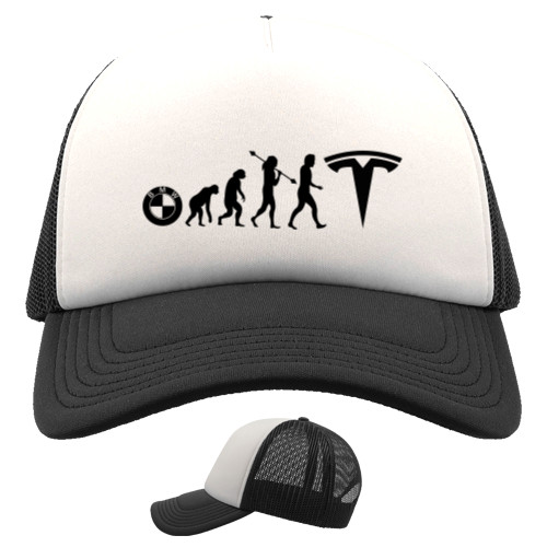 Kids' Trucker Cap - Tesla Evolution - Mfest