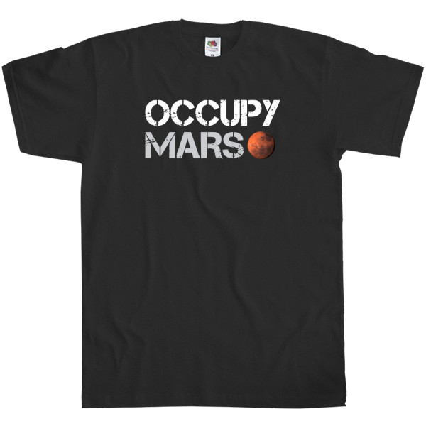 Футболка Классика Детская Fruit of the loom - Occupy mars - Mfest