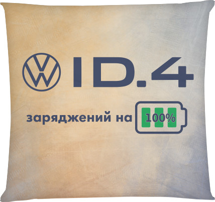 Square Throw Pillow - VW ID4 - Mfest