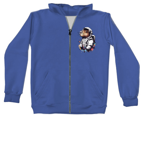 Unisex Zip-through Hoodie - Capybara cosmonaut - Mfest