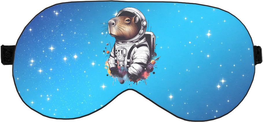 Sleep Mask 3D - Capybara cosmonaut - Mfest