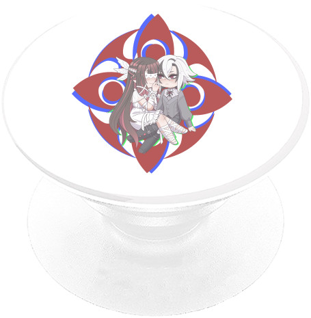 PopSocket Подставка для мобильного - Арлекіно і Коломбіна | Arlecchino & Colombina - Mfest