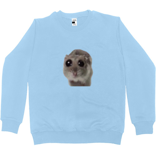 Men’s Premium Sweatshirt - Сумний хом'як | Sad hamster - Mfest