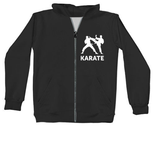 Kids' Zip-through Hoodie - Karate - Mfest