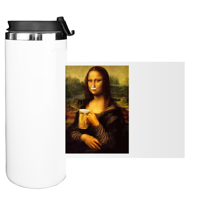 Water Bottle on Tumbler - Mona Lisa Beer - Mfest