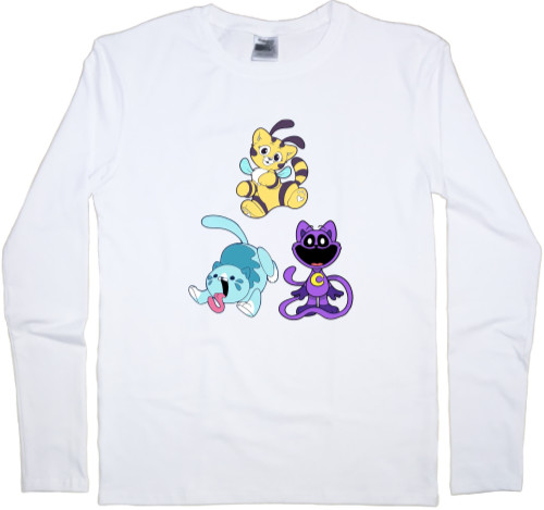 Men's Longsleeve Shirt - Candy Cat Cat-Bee CatNap - Mfest