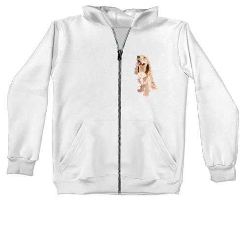 Kids' Zip-through Hoodie -  Spaniel - Mfest