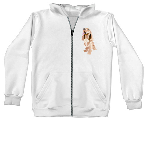 Unisex Zip-through Hoodie -  Spaniel - Mfest