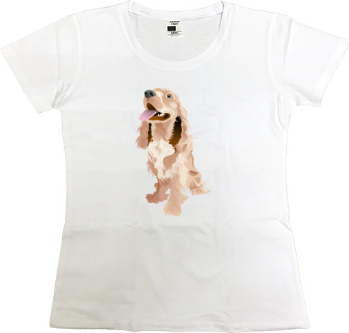 Women's Premium T-Shirt -  Spaniel - Mfest